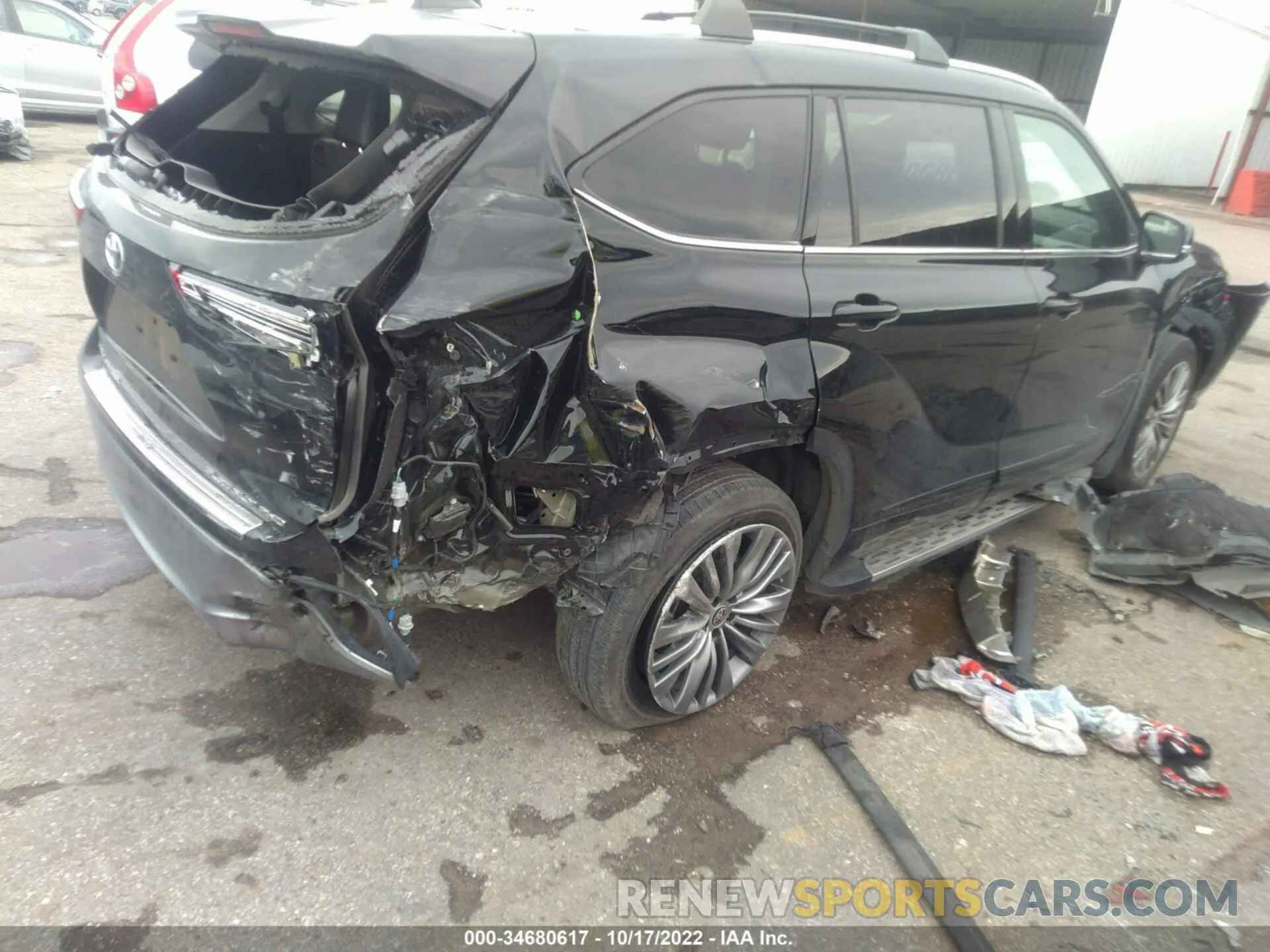 4 fotografías del automóvil dañado 5TDFZRBH5MS135811 TOYOTA HIGHLANDER 2021