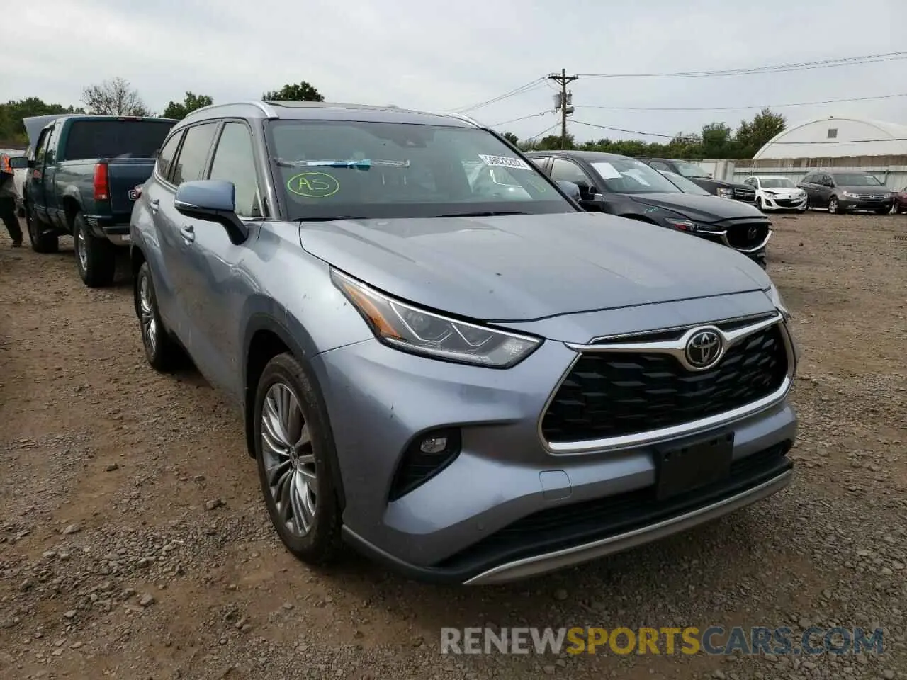 1 fotografías del automóvil dañado 5TDFZRBH7MS102065 TOYOTA HIGHLANDER 2021