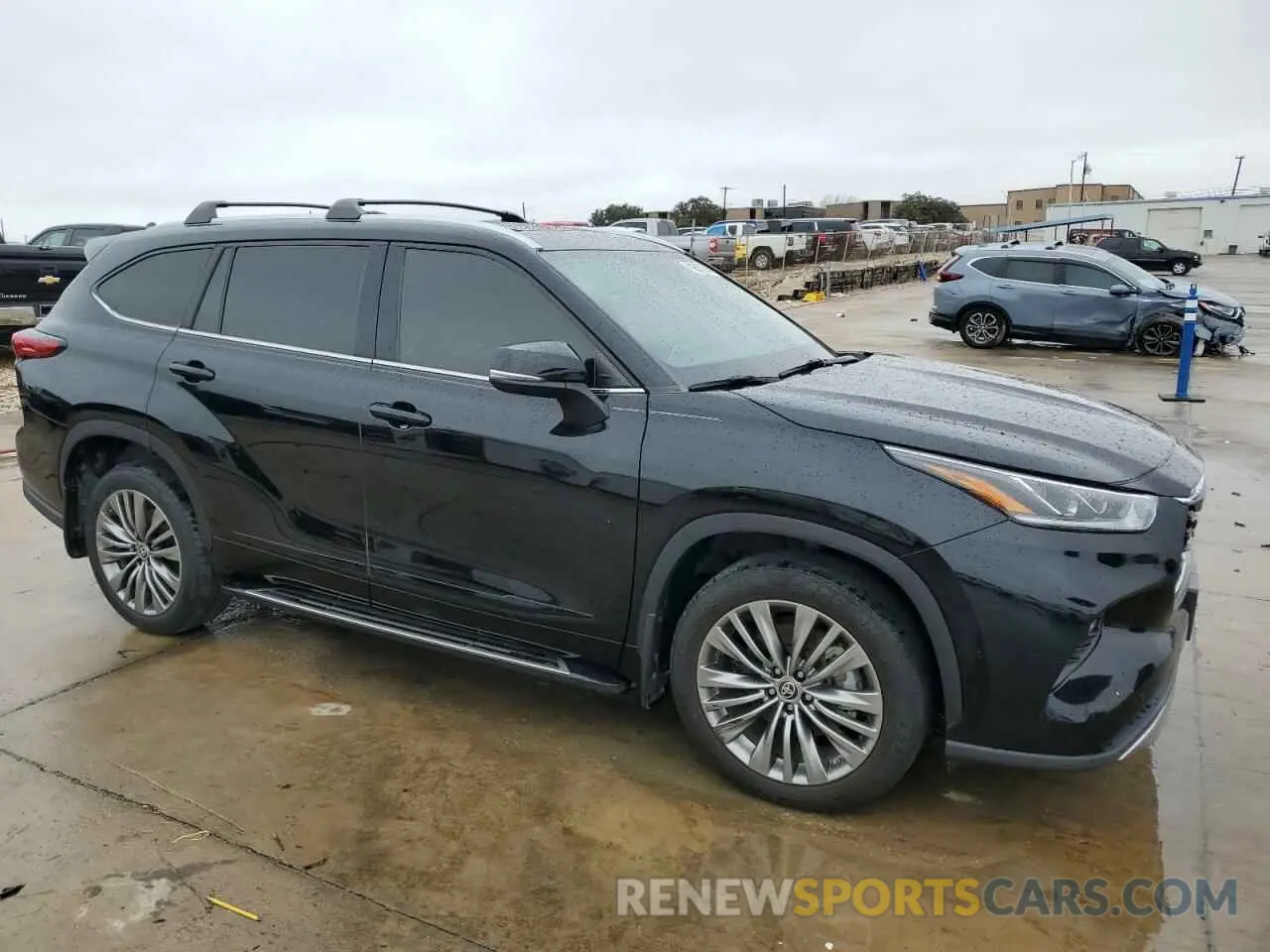 4 fotografías del automóvil dañado 5TDFZRBH7MS104401 TOYOTA HIGHLANDER 2021