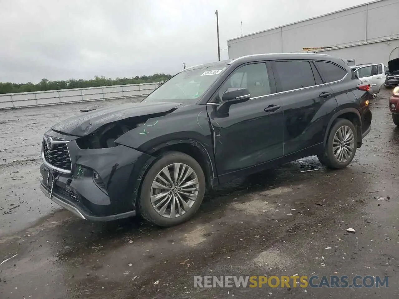 1 fotografías del automóvil dañado 5TDFZRBH8MS106089 TOYOTA HIGHLANDER 2021