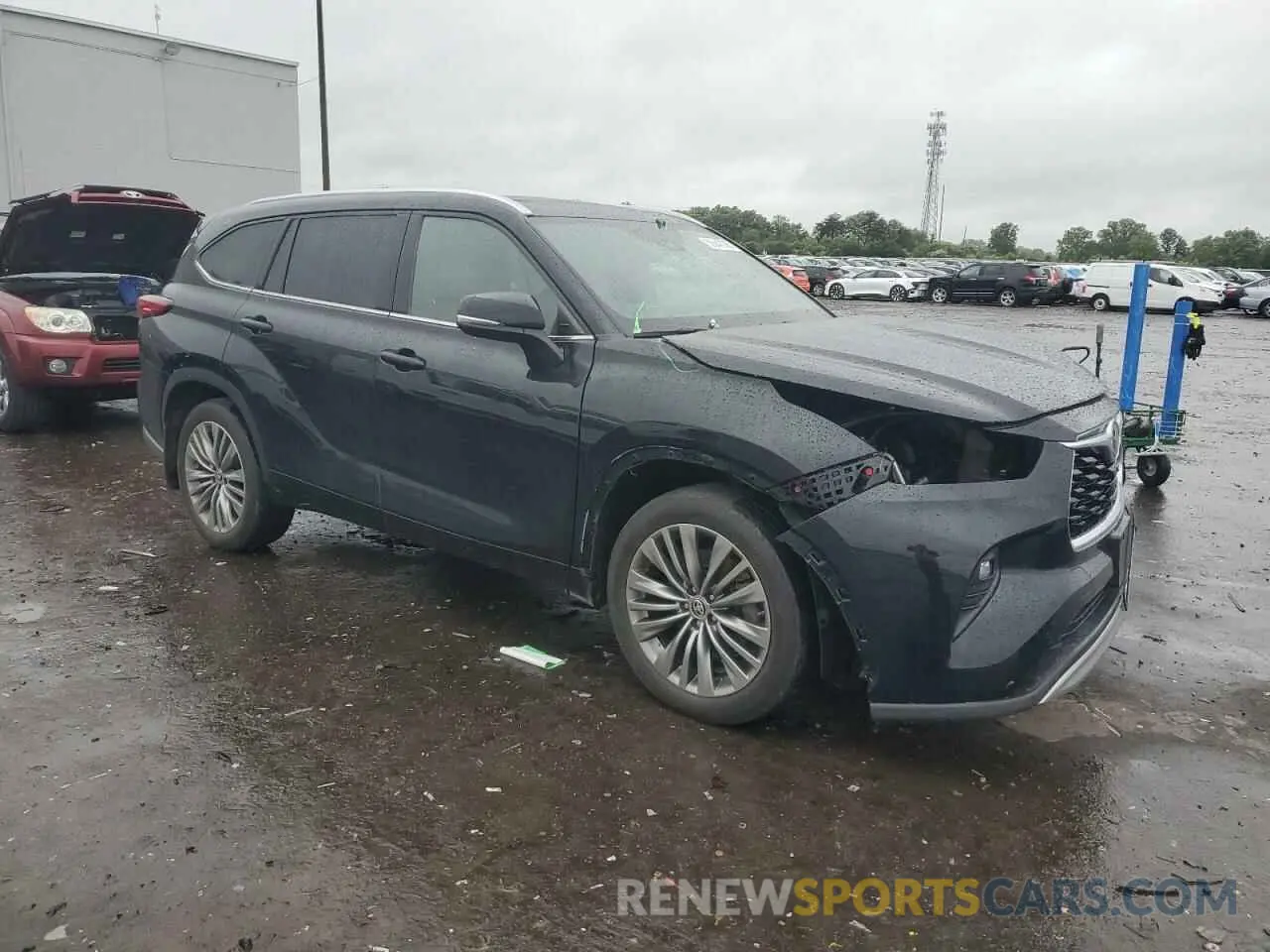 4 fotografías del automóvil dañado 5TDFZRBH8MS106089 TOYOTA HIGHLANDER 2021