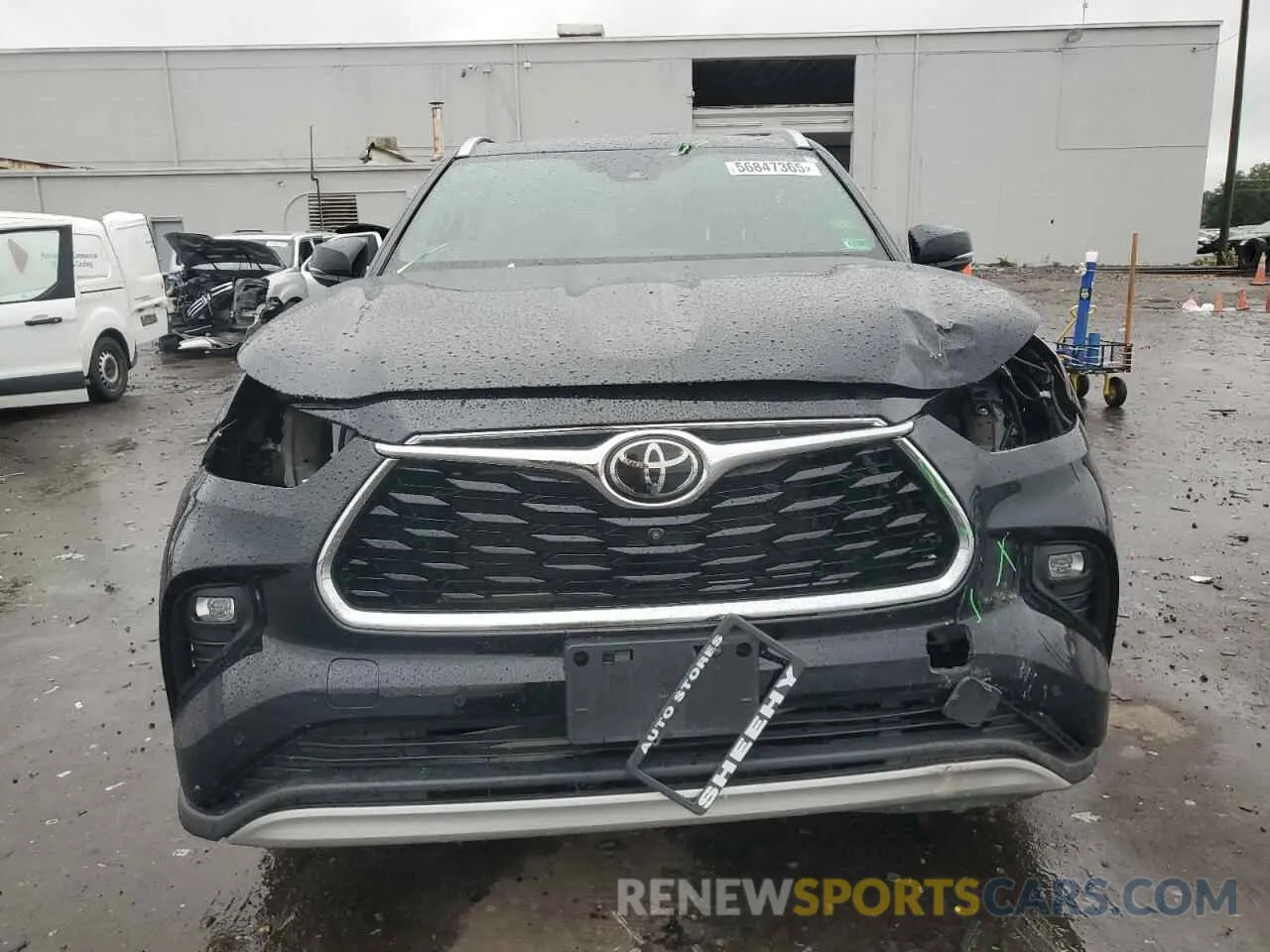 5 fotografías del automóvil dañado 5TDFZRBH8MS106089 TOYOTA HIGHLANDER 2021