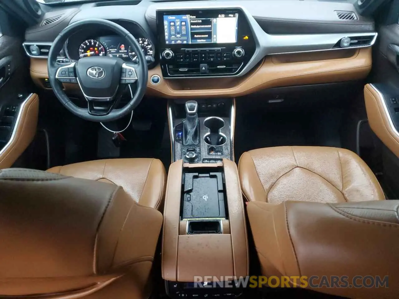 8 fotografías del automóvil dañado 5TDFZRBH8MS106089 TOYOTA HIGHLANDER 2021