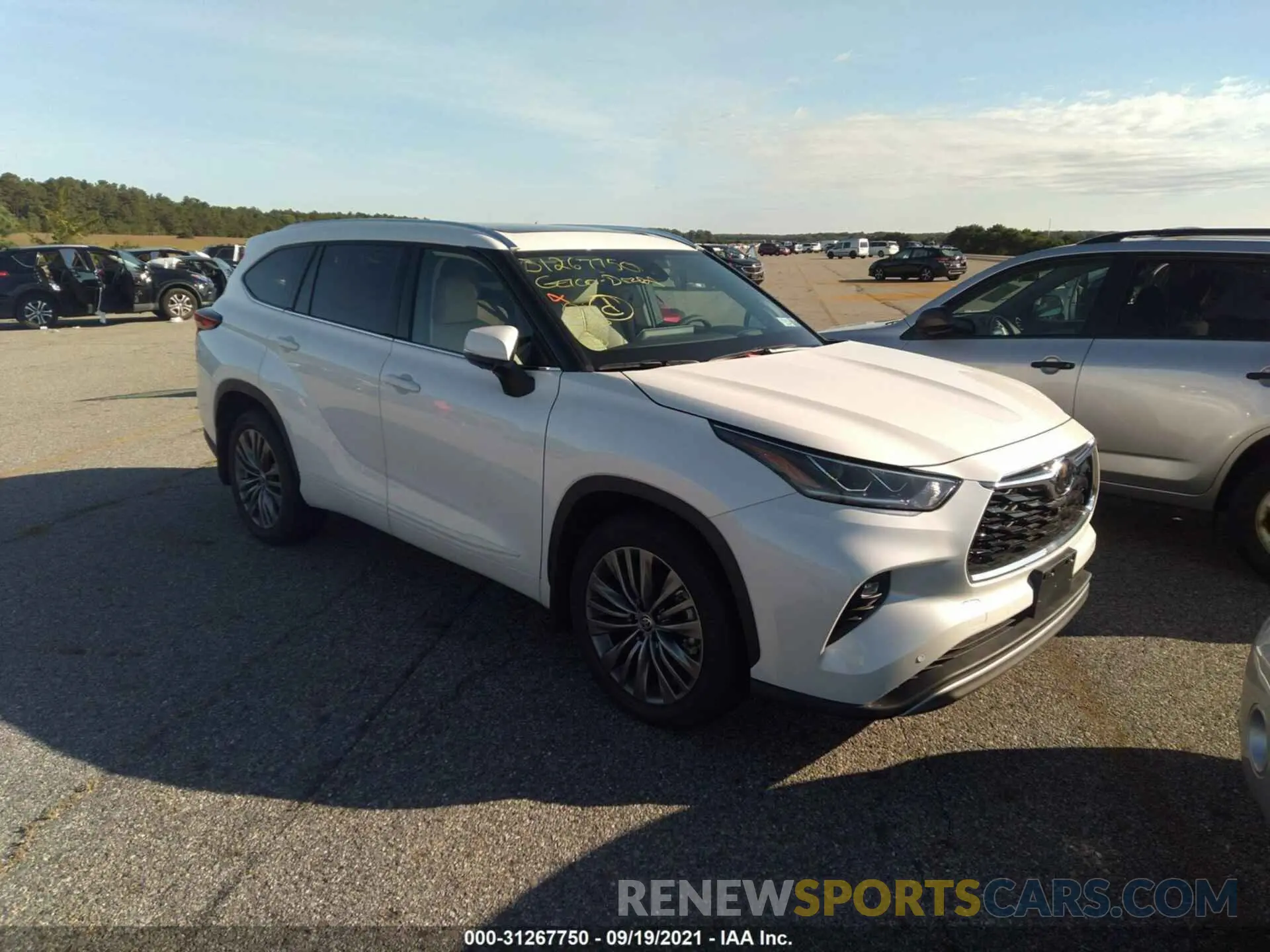 1 fotografías del automóvil dañado 5TDFZRBH9MS136735 TOYOTA HIGHLANDER 2021