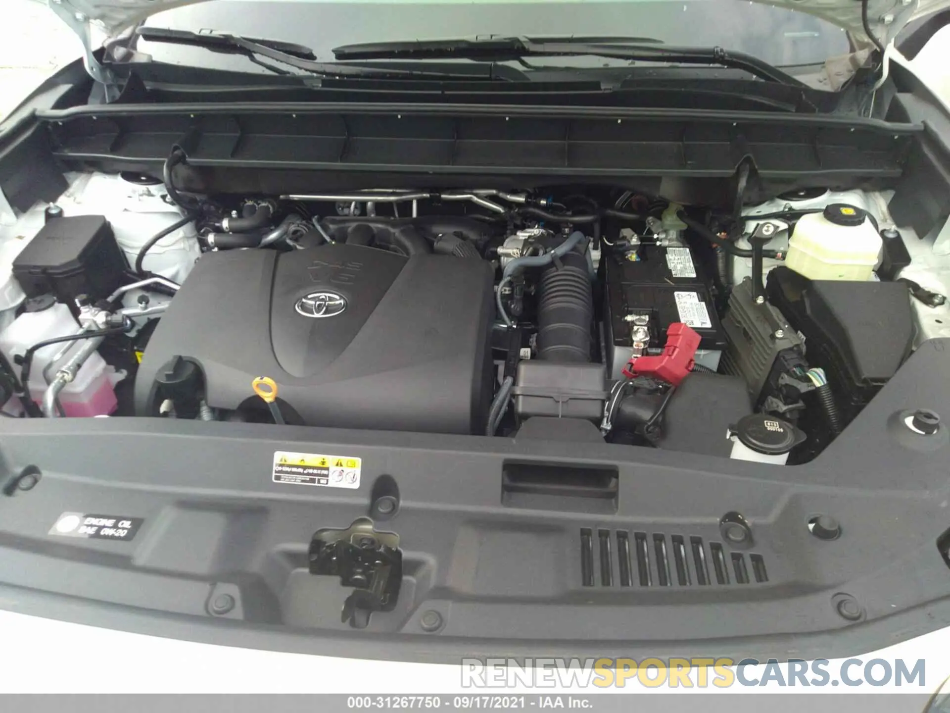 10 fotografías del automóvil dañado 5TDFZRBH9MS136735 TOYOTA HIGHLANDER 2021