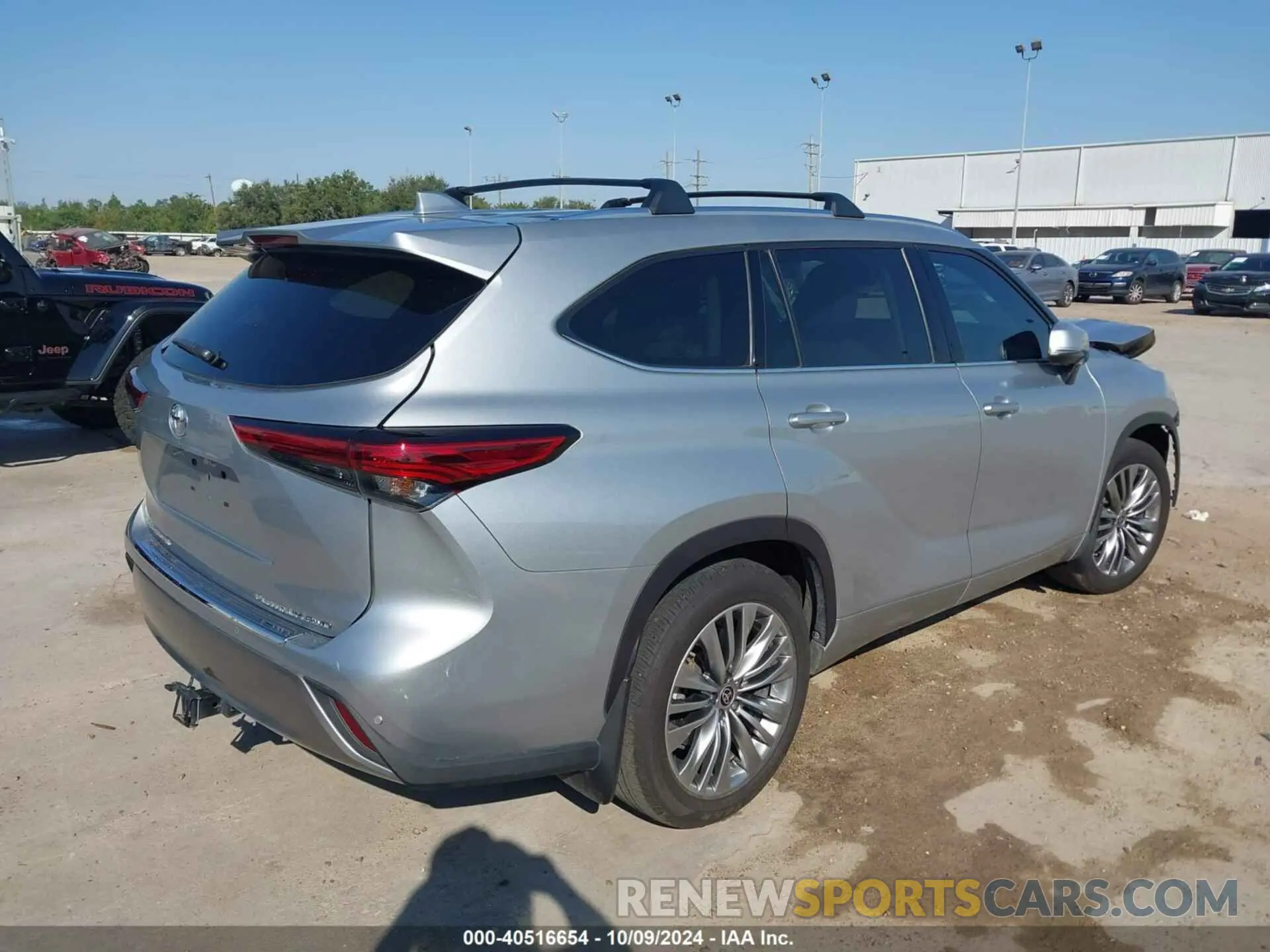4 fotografías del automóvil dañado 5TDFZRBH9MS159030 TOYOTA HIGHLANDER 2021