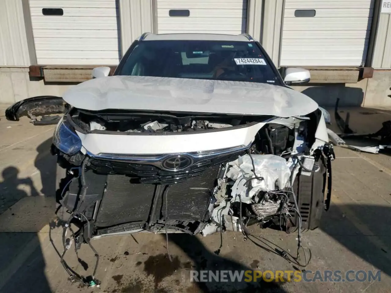 5 fotografías del automóvil dañado 5TDFZRBHXMS097931 TOYOTA HIGHLANDER 2021