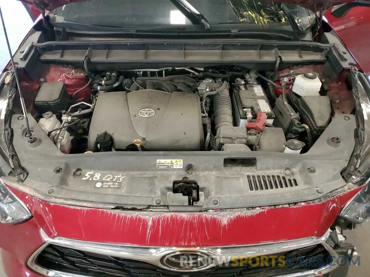 12 fotografías del automóvil dañado 5TDFZRBHXMS148134 TOYOTA HIGHLANDER 2021