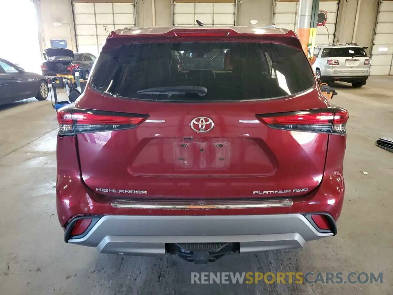 6 fotografías del automóvil dañado 5TDFZRBHXMS148134 TOYOTA HIGHLANDER 2021