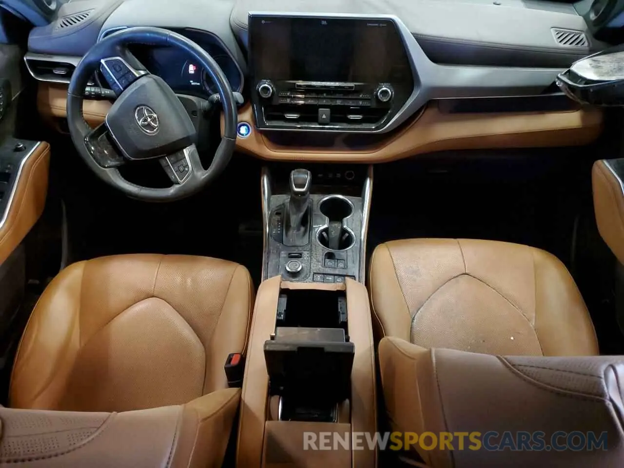 8 fotografías del automóvil dañado 5TDFZRBHXMS148134 TOYOTA HIGHLANDER 2021
