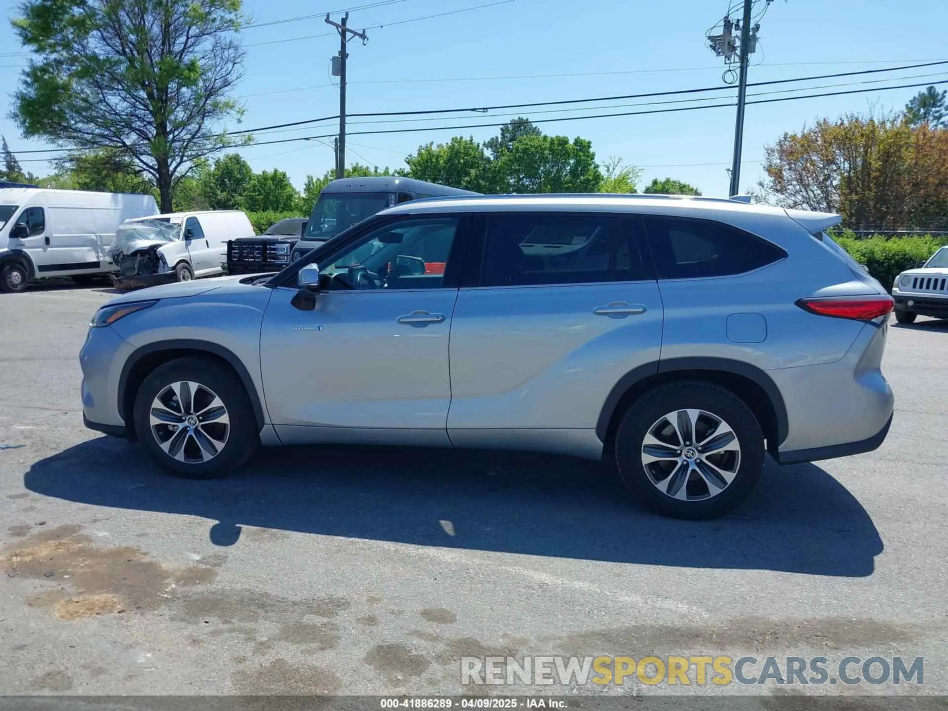14 fotografías del automóvil dañado 5TDGARAH0MS011040 TOYOTA HIGHLANDER 2021