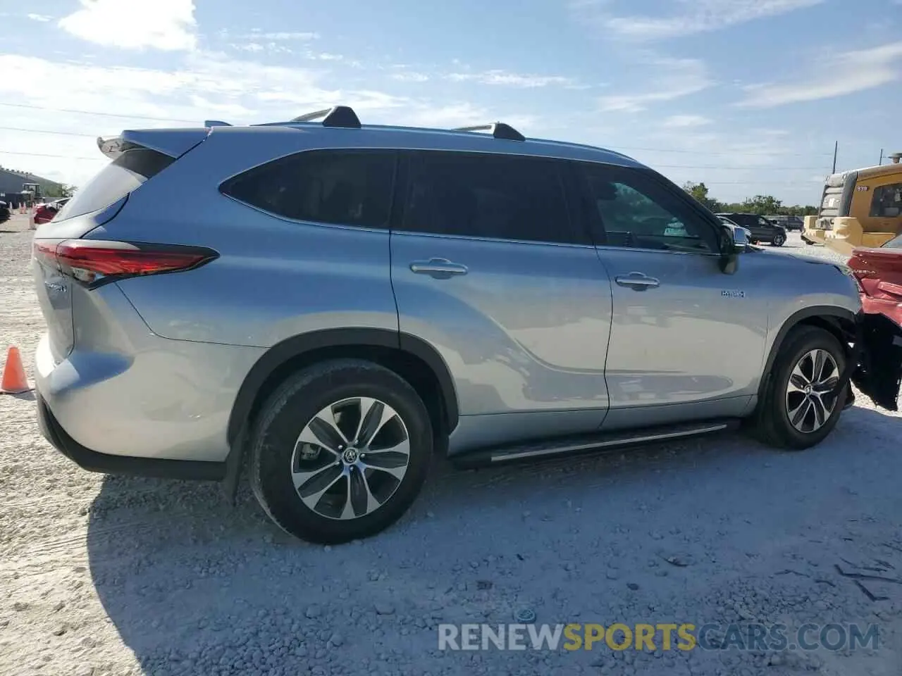 3 fotografías del automóvil dañado 5TDGARAH1MS508954 TOYOTA HIGHLANDER 2021