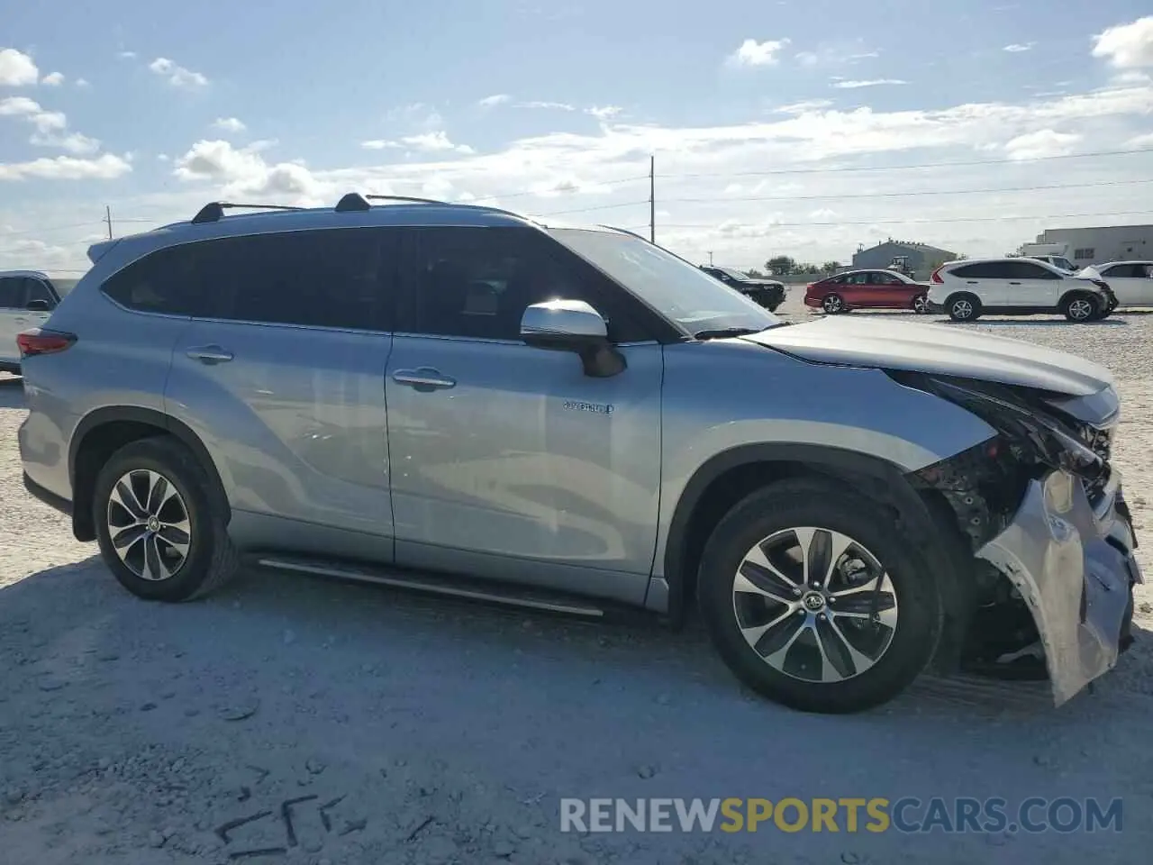 4 fotografías del automóvil dañado 5TDGARAH1MS508954 TOYOTA HIGHLANDER 2021