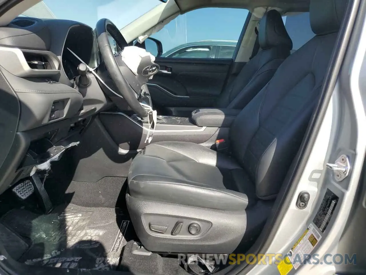 7 fotografías del automóvil dañado 5TDGARAH1MS508954 TOYOTA HIGHLANDER 2021
