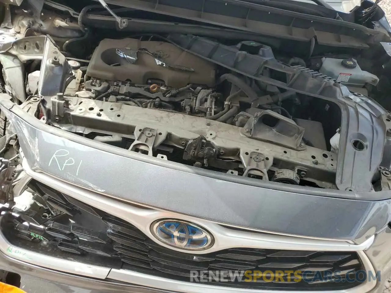 12 fotografías del automóvil dañado 5TDGARAH3MS509586 TOYOTA HIGHLANDER 2021
