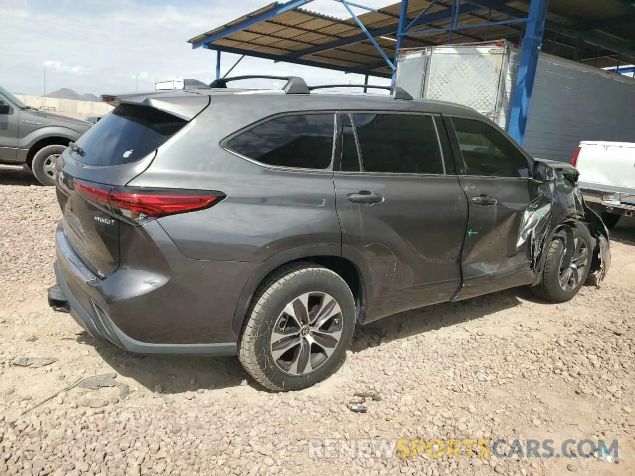 3 fotografías del automóvil dañado 5TDGARAH3MS509586 TOYOTA HIGHLANDER 2021