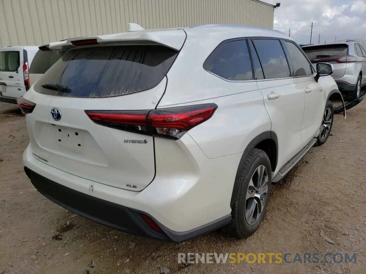 4 fotografías del automóvil dañado 5TDGARAH6MS504284 TOYOTA HIGHLANDER 2021
