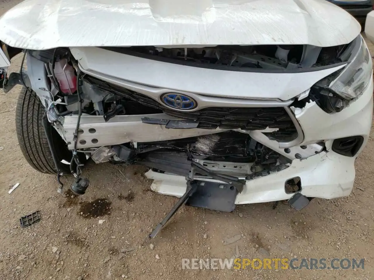 9 fotografías del automóvil dañado 5TDGARAH6MS504284 TOYOTA HIGHLANDER 2021