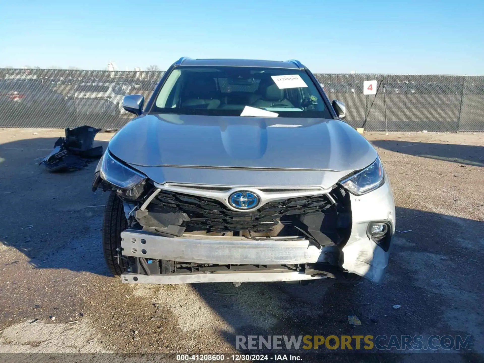 12 fotografías del automóvil dañado 5TDGARAHXMS011062 TOYOTA HIGHLANDER 2021