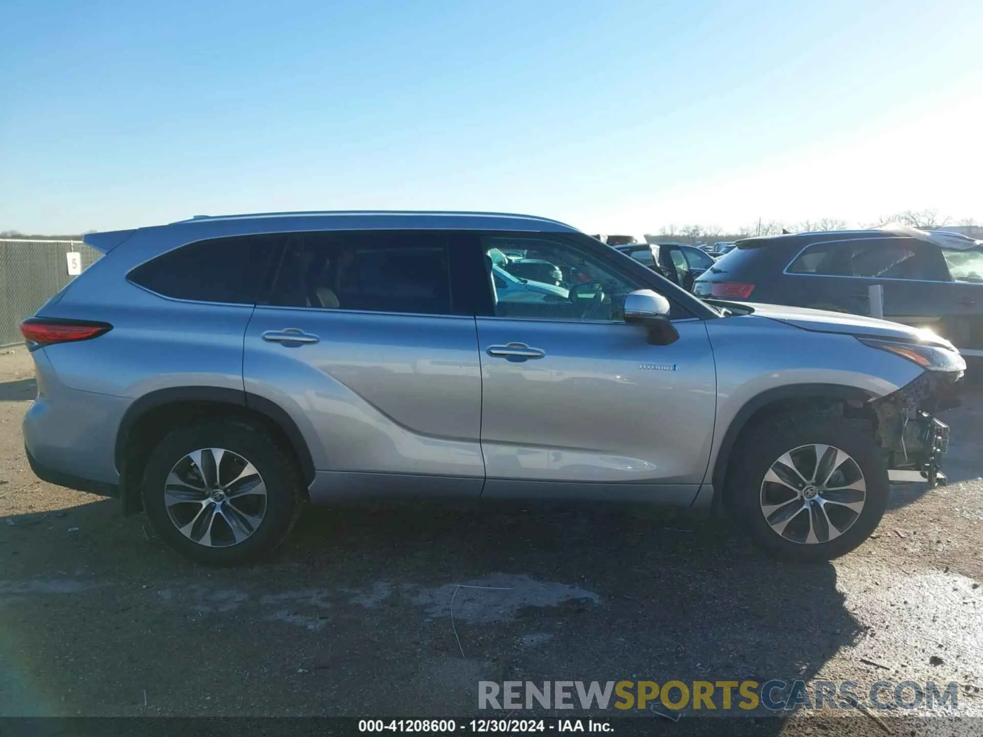 13 fotografías del automóvil dañado 5TDGARAHXMS011062 TOYOTA HIGHLANDER 2021