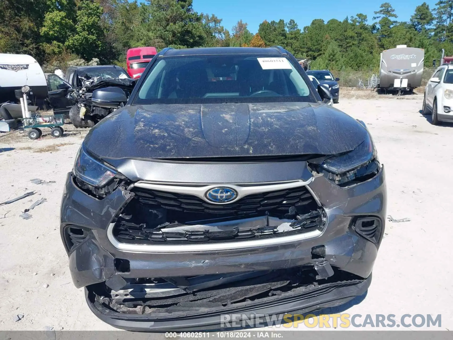 12 fotografías del automóvil dañado 5TDGARAHXMS503476 TOYOTA HIGHLANDER 2021