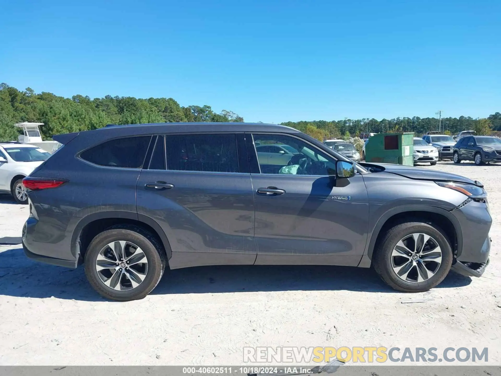 13 fotografías del automóvil dañado 5TDGARAHXMS503476 TOYOTA HIGHLANDER 2021