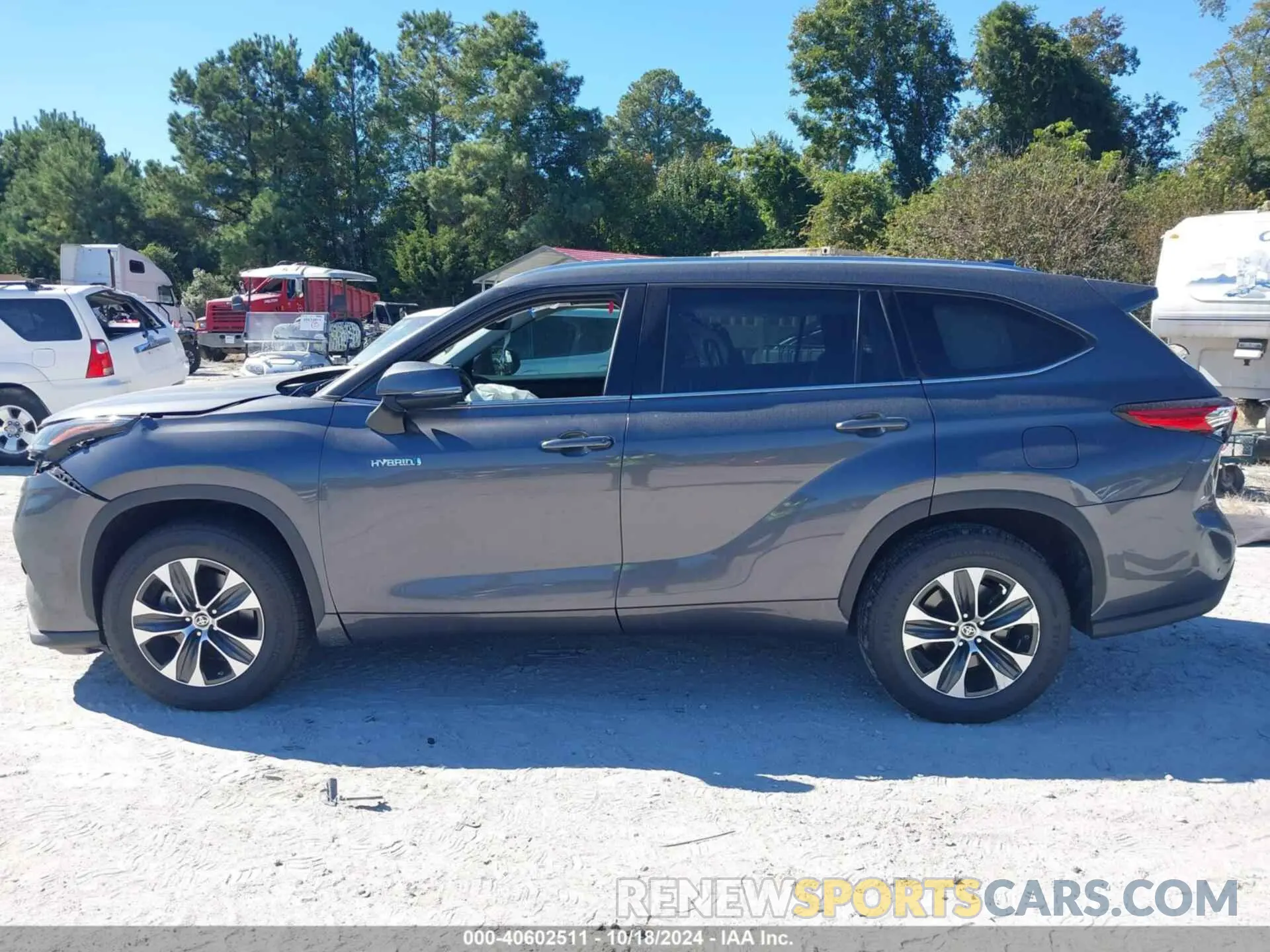 14 fotografías del automóvil dañado 5TDGARAHXMS503476 TOYOTA HIGHLANDER 2021