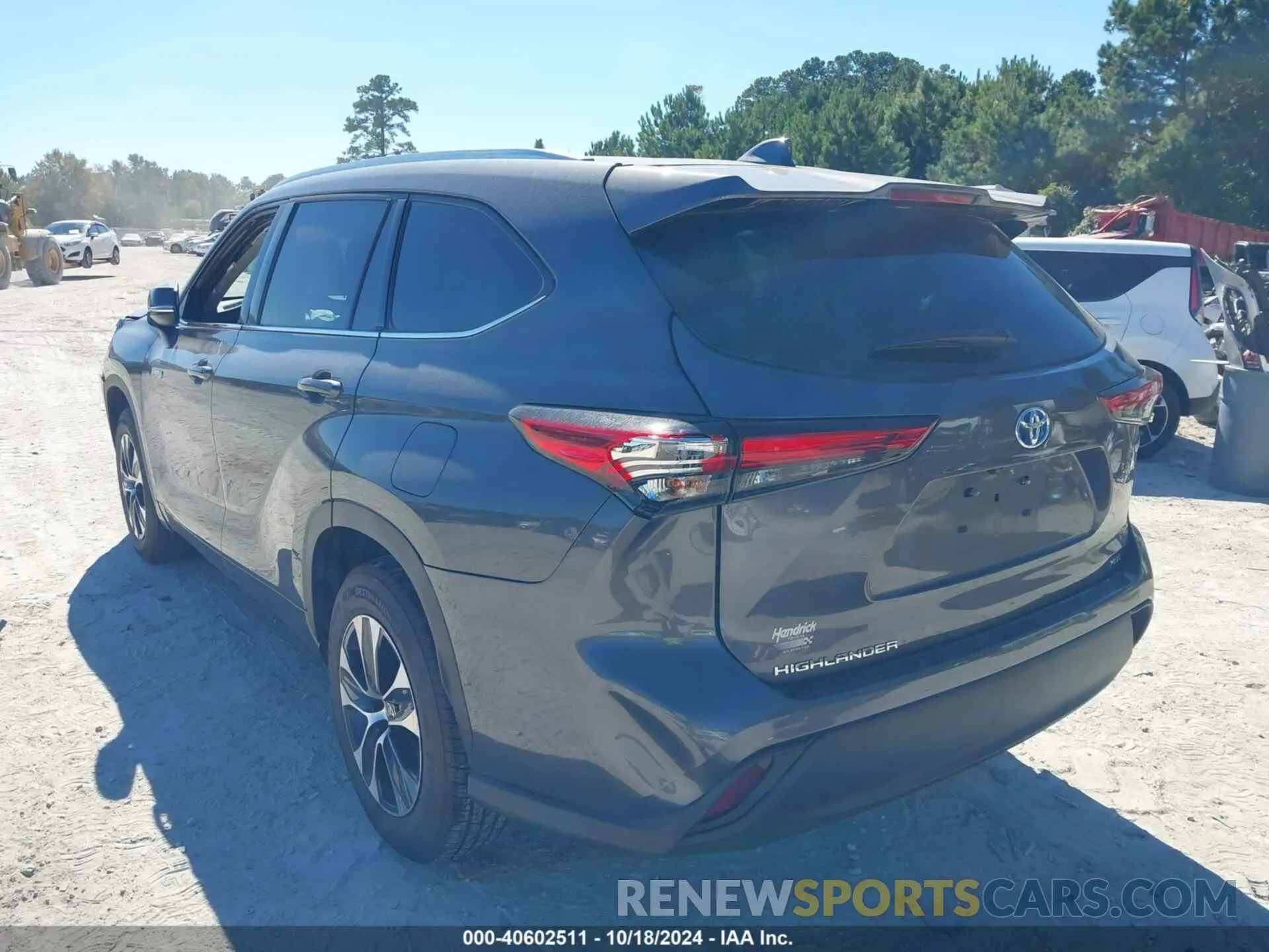 3 fotografías del automóvil dañado 5TDGARAHXMS503476 TOYOTA HIGHLANDER 2021
