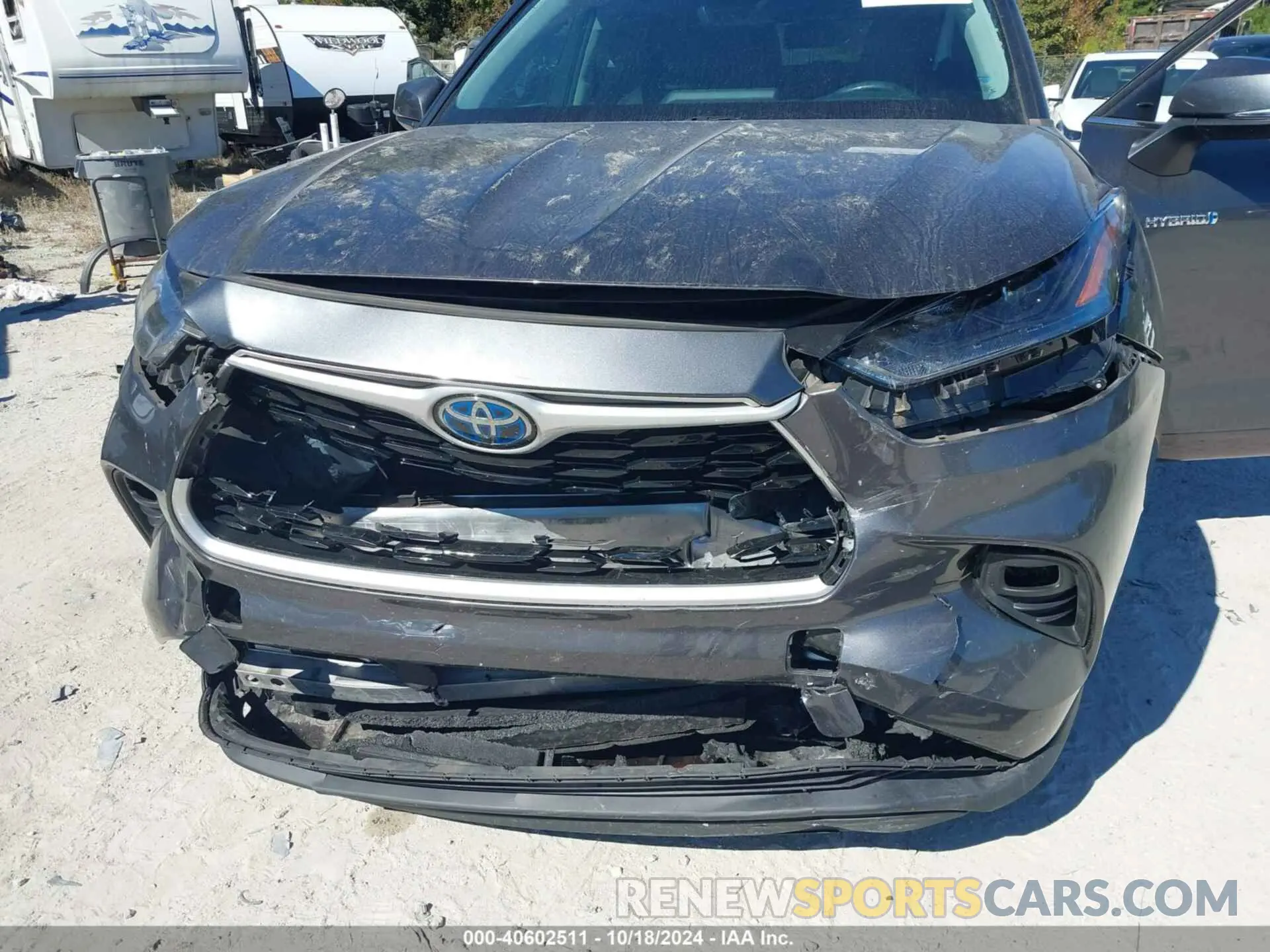 6 fotografías del automóvil dañado 5TDGARAHXMS503476 TOYOTA HIGHLANDER 2021