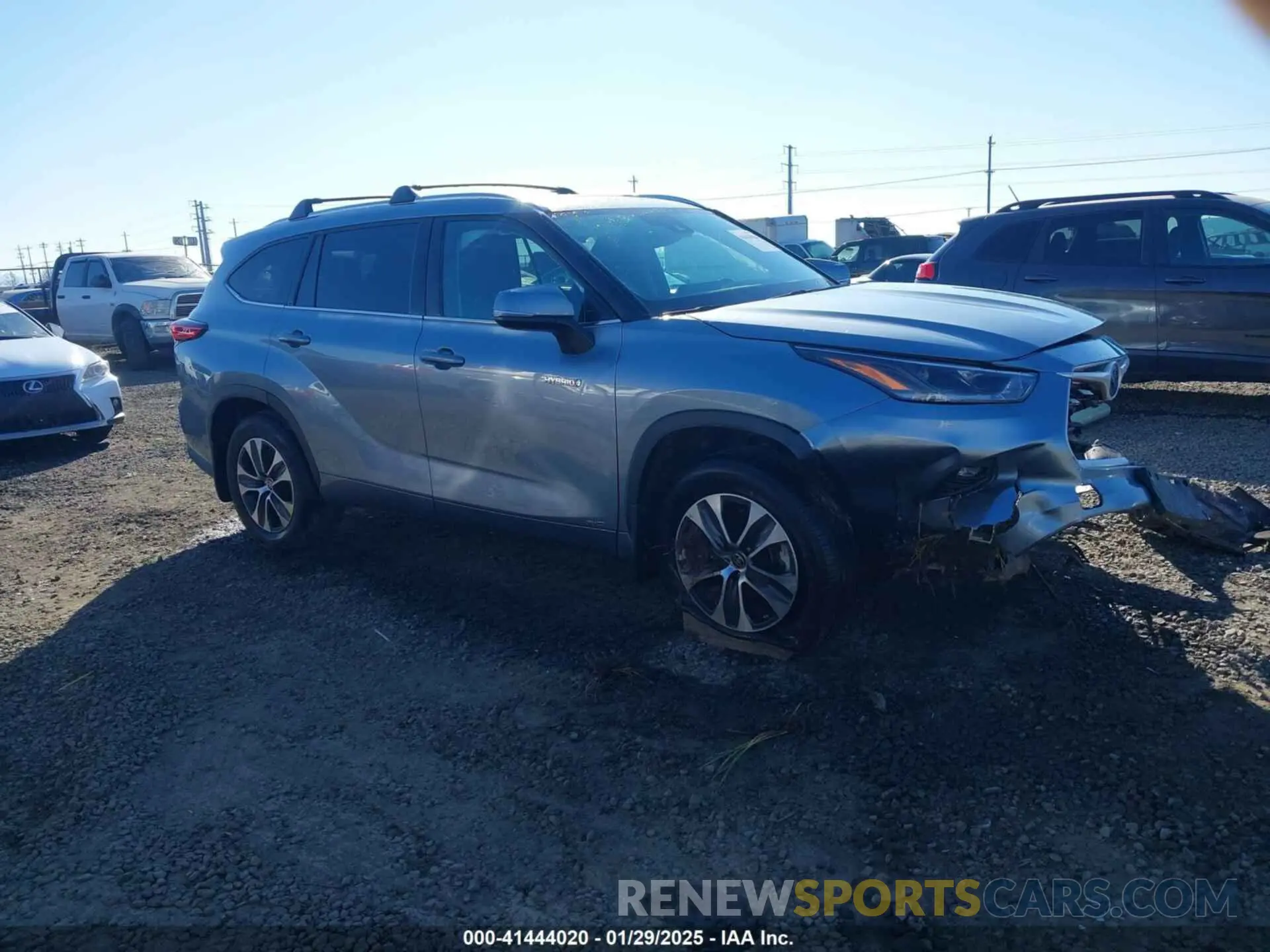 1 fotografías del automóvil dañado 5TDGBRCH0MS065111 TOYOTA HIGHLANDER 2021