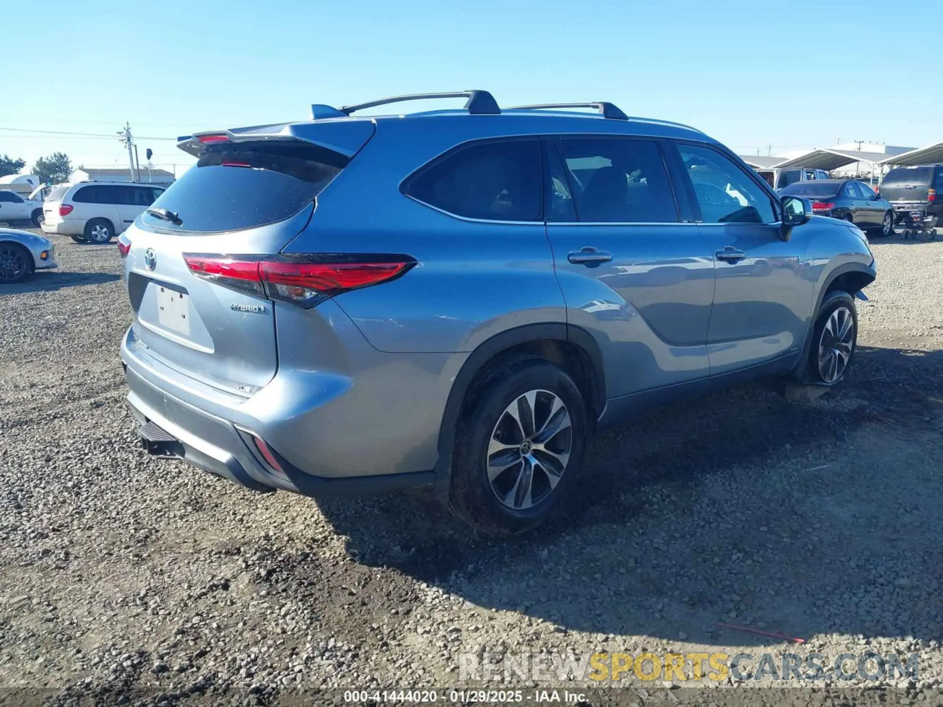 4 fotografías del automóvil dañado 5TDGBRCH0MS065111 TOYOTA HIGHLANDER 2021