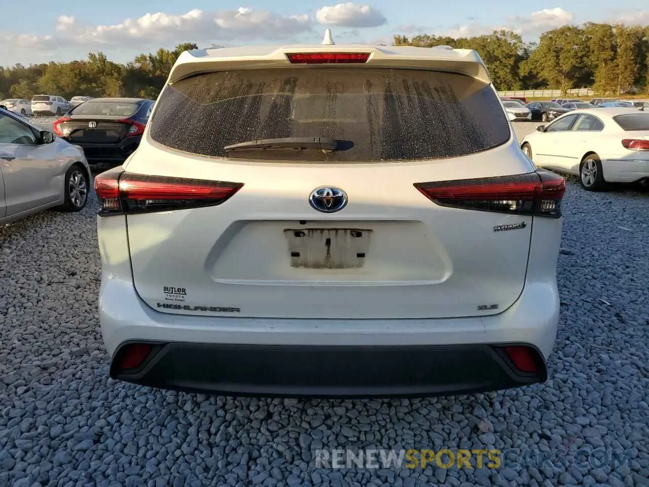 6 fotografías del automóvil dañado 5TDGBRCH0MS527540 TOYOTA HIGHLANDER 2021