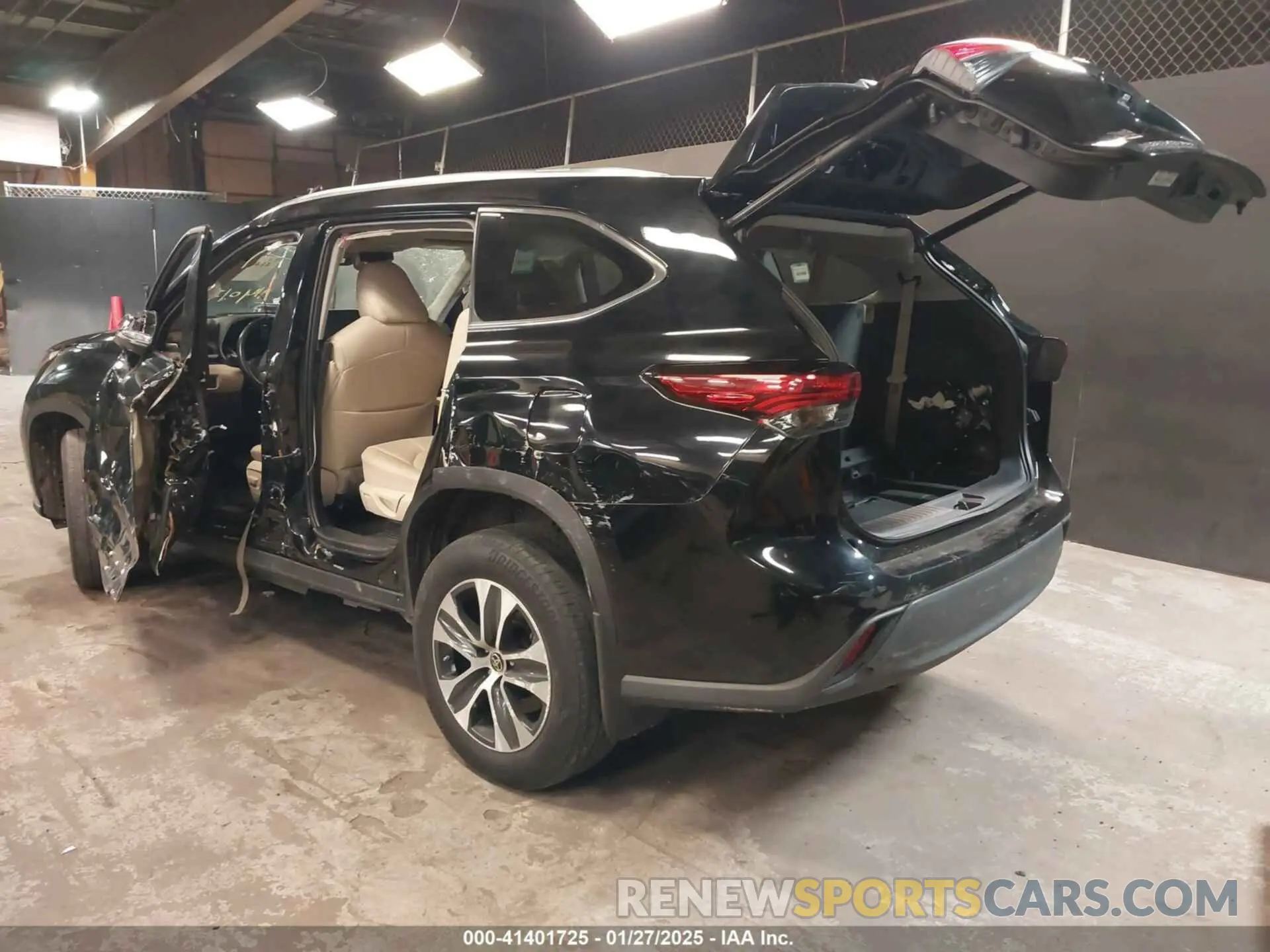 3 fotografías del automóvil dañado 5TDGBRCH0MS530583 TOYOTA HIGHLANDER 2021