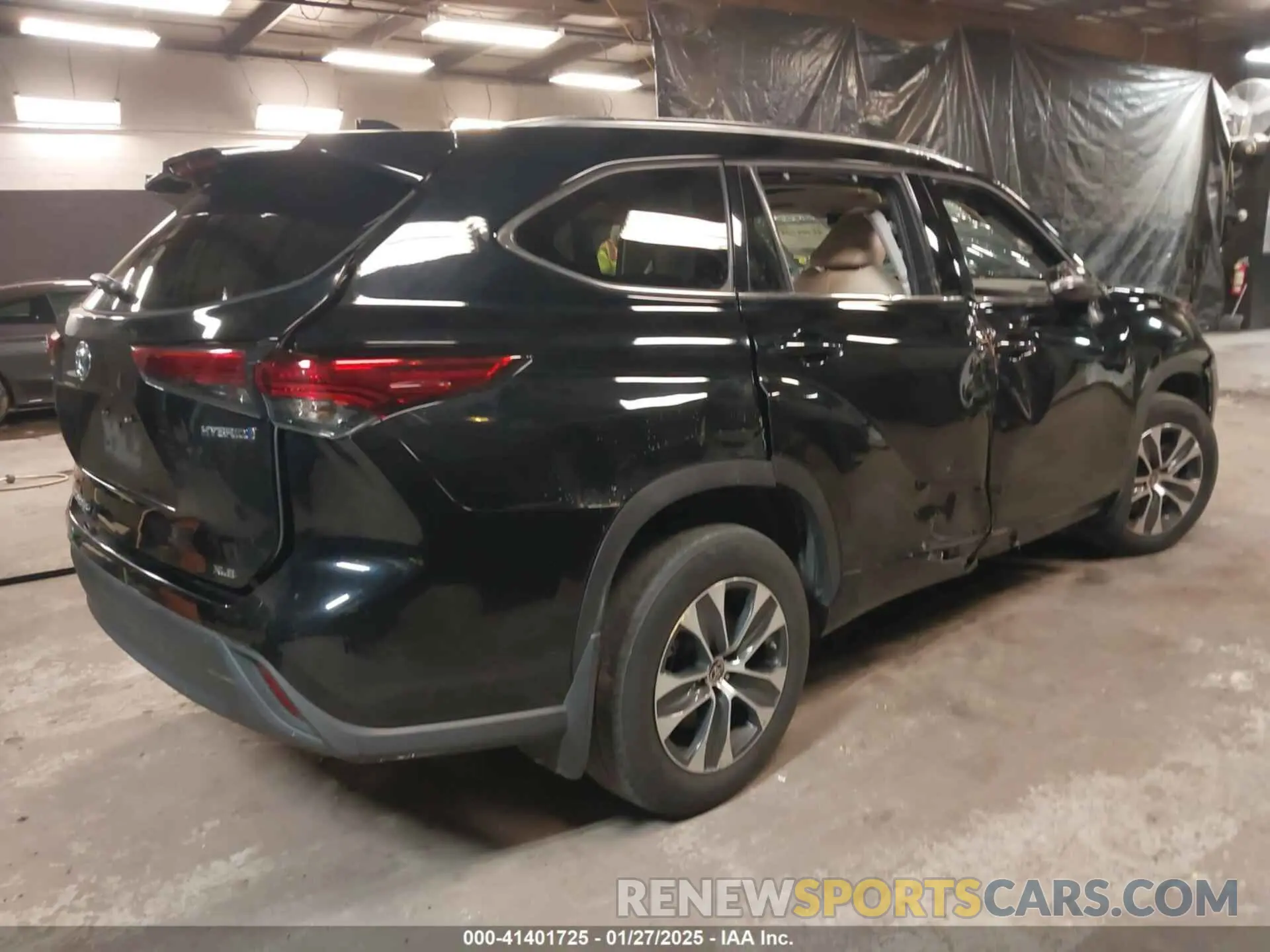 4 fotografías del automóvil dañado 5TDGBRCH0MS530583 TOYOTA HIGHLANDER 2021