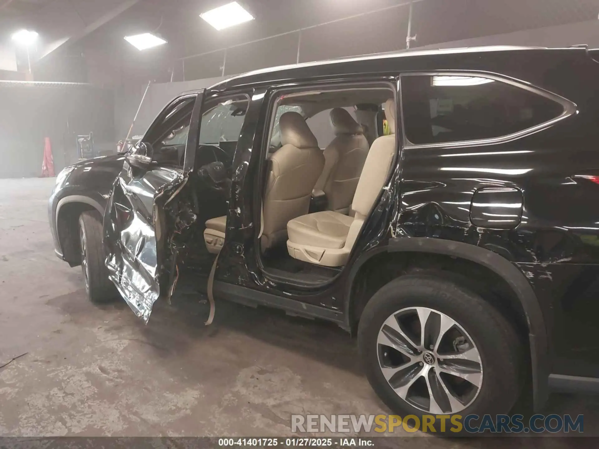 6 fotografías del automóvil dañado 5TDGBRCH0MS530583 TOYOTA HIGHLANDER 2021