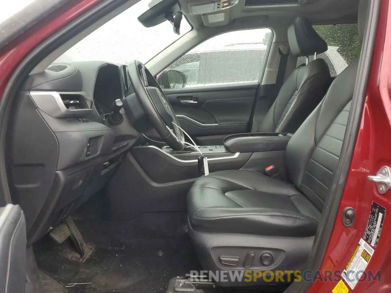 7 fotografías del automóvil dañado 5TDGBRCH1MS516174 TOYOTA HIGHLANDER 2021