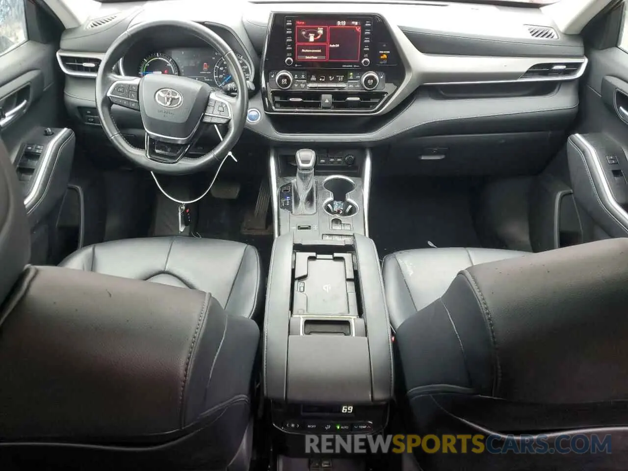 8 fotografías del automóvil dañado 5TDGBRCH1MS516174 TOYOTA HIGHLANDER 2021