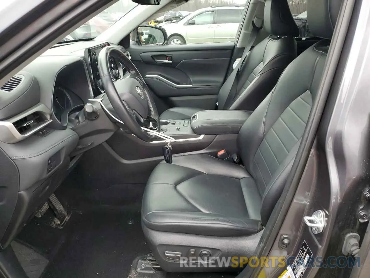 7 fotografías del automóvil dañado 5TDGBRCH3MS530142 TOYOTA HIGHLANDER 2021