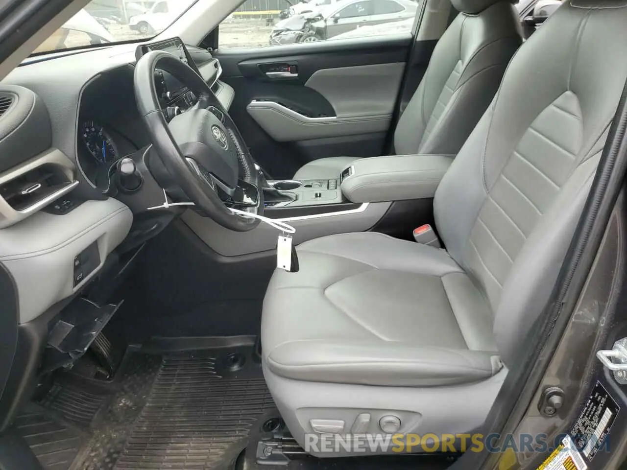 7 fotografías del automóvil dañado 5TDGBRCH3MS530576 TOYOTA HIGHLANDER 2021