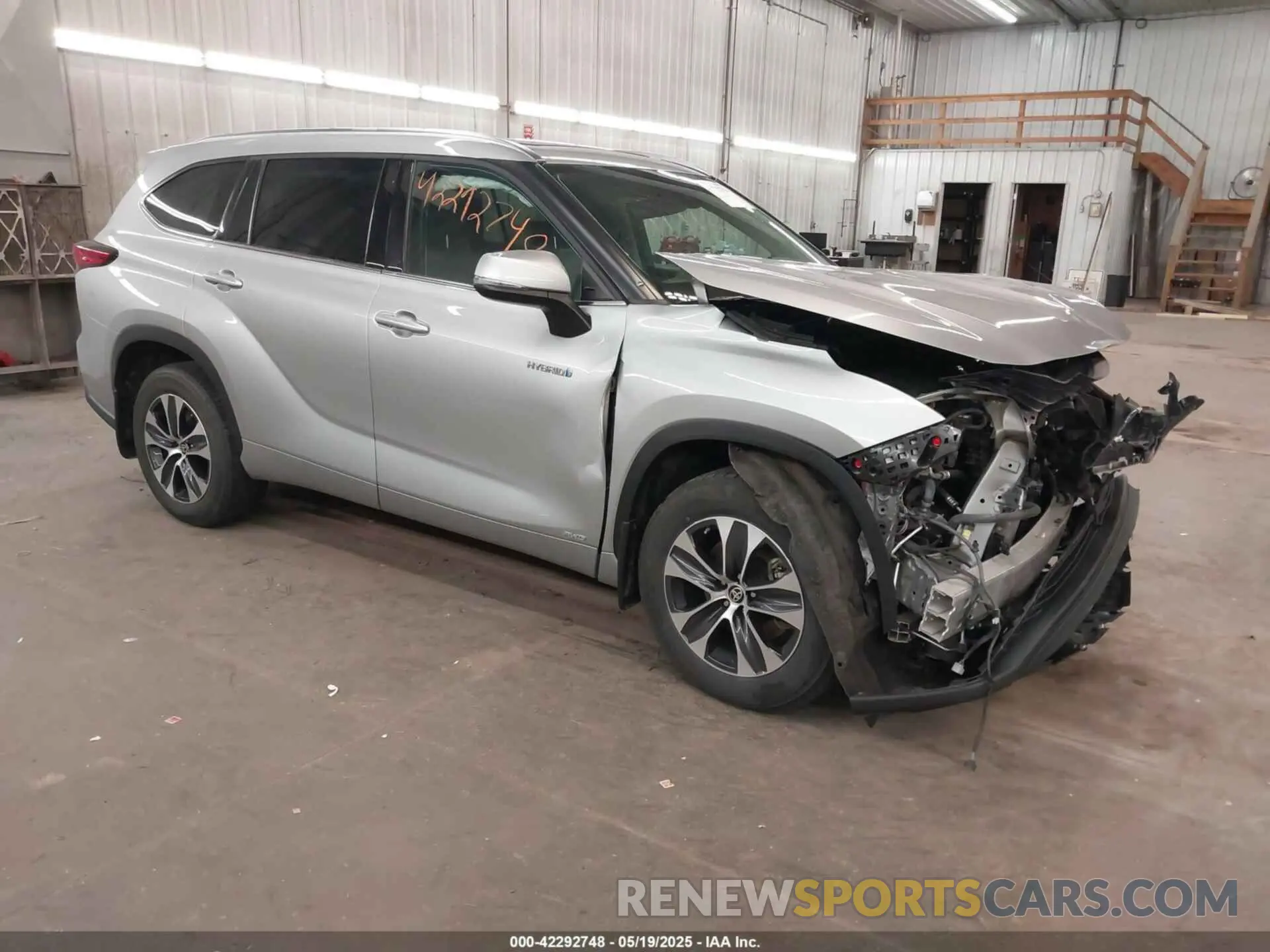1 fotografías del automóvil dañado 5TDGBRCH4MS060638 TOYOTA HIGHLANDER 2021