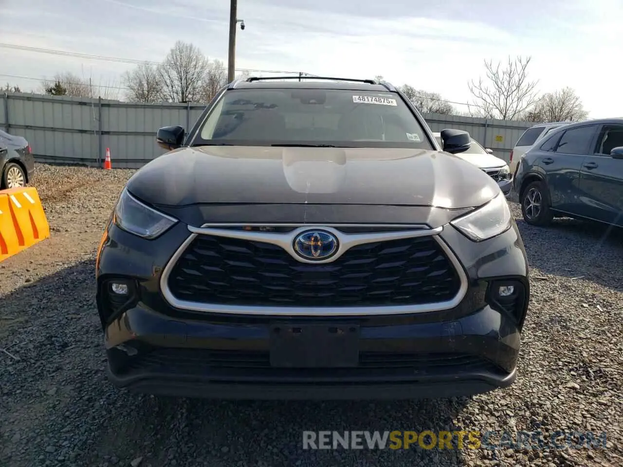5 fotografías del automóvil dañado 5TDGBRCH6MS517997 TOYOTA HIGHLANDER 2021