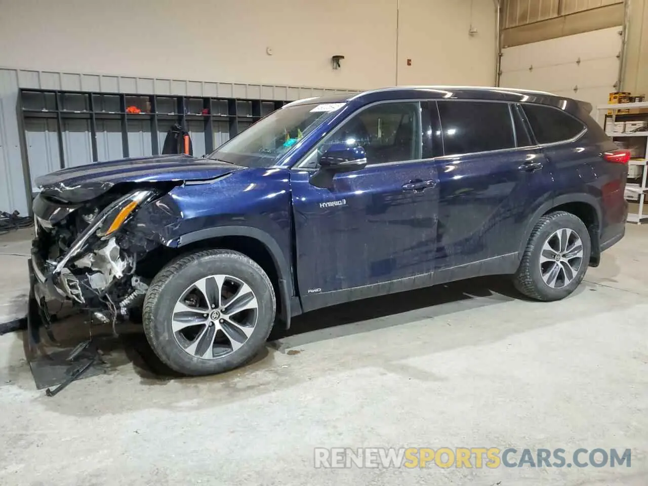 1 fotografías del automóvil dañado 5TDGBRCH6MS531074 TOYOTA HIGHLANDER 2021
