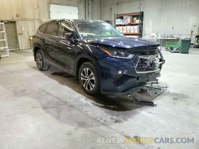 11 fotografías del automóvil dañado 5TDGBRCH6MS531074 TOYOTA HIGHLANDER 2021