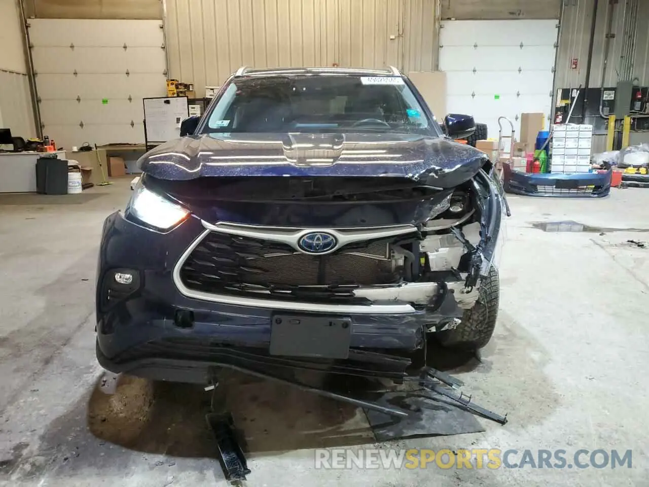 5 fotografías del automóvil dañado 5TDGBRCH6MS531074 TOYOTA HIGHLANDER 2021