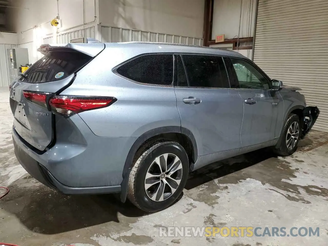 3 fotografías del automóvil dañado 5TDGBRCH7MS064974 TOYOTA HIGHLANDER 2021