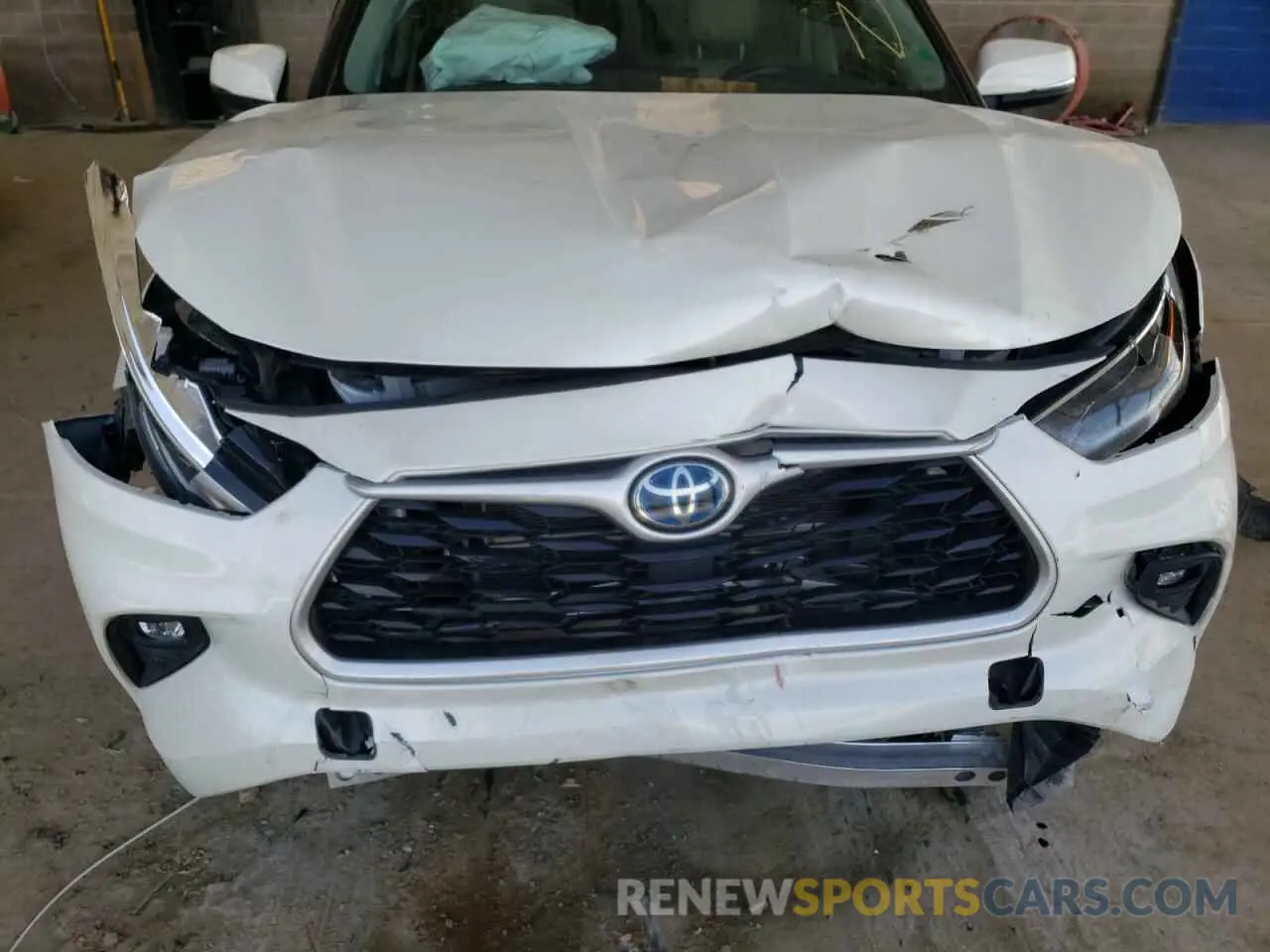 9 fotografías del automóvil dañado 5TDGBRCH8MS527222 TOYOTA HIGHLANDER 2021