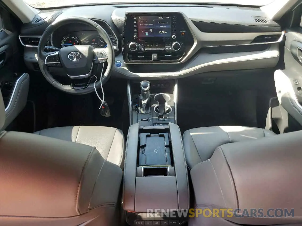 8 fotografías del automóvil dañado 5TDGBRCH8MS533456 TOYOTA HIGHLANDER 2021