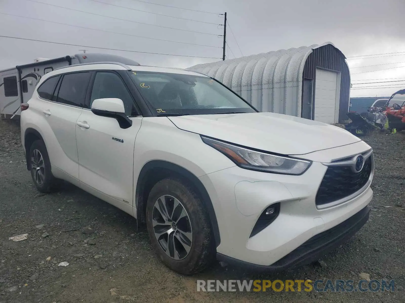 1 fotografías del automóvil dañado 5TDGBRCH9MS051918 TOYOTA HIGHLANDER 2021