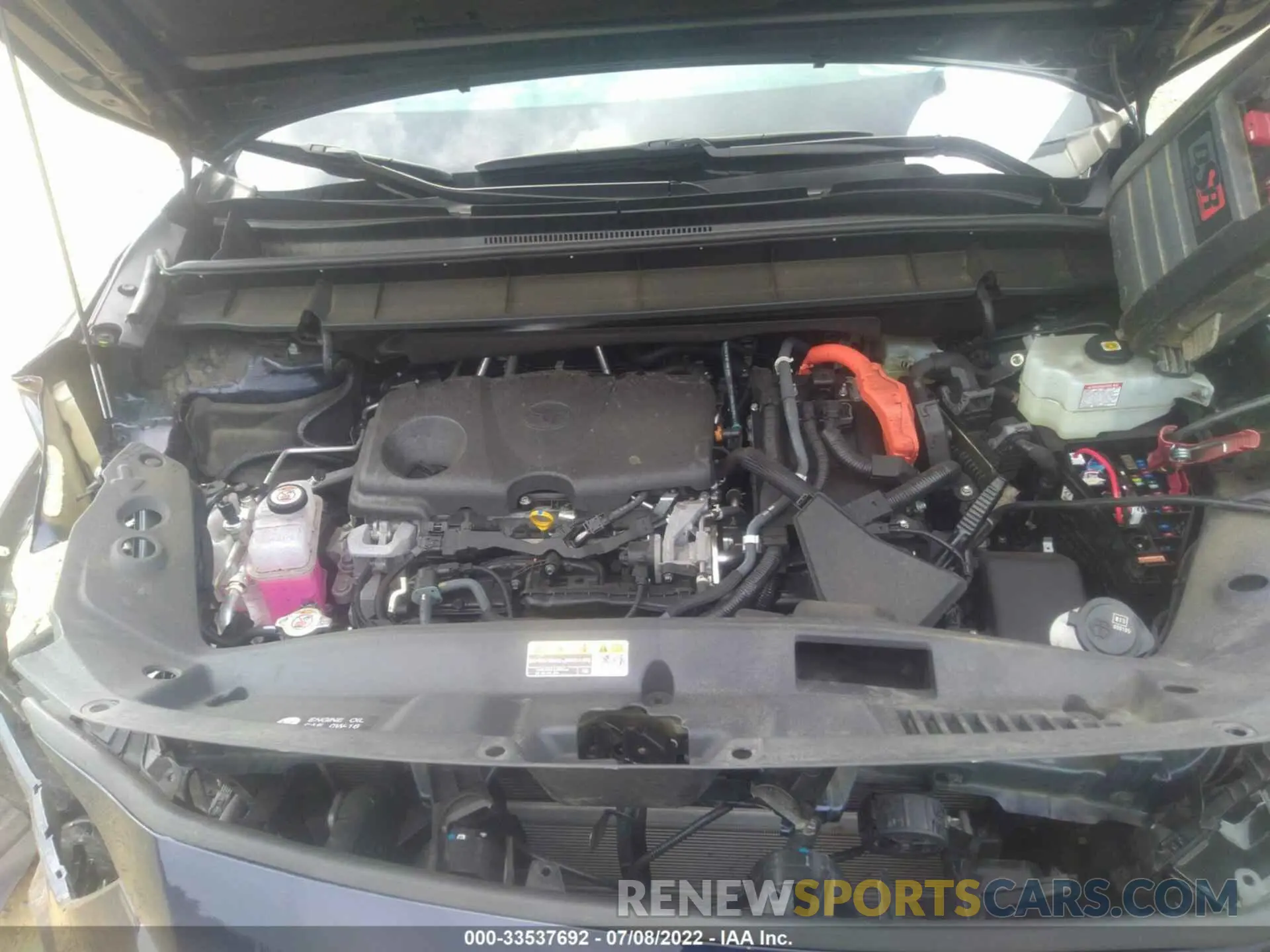10 fotografías del automóvil dañado 5TDGBRCH9MS059162 TOYOTA HIGHLANDER 2021