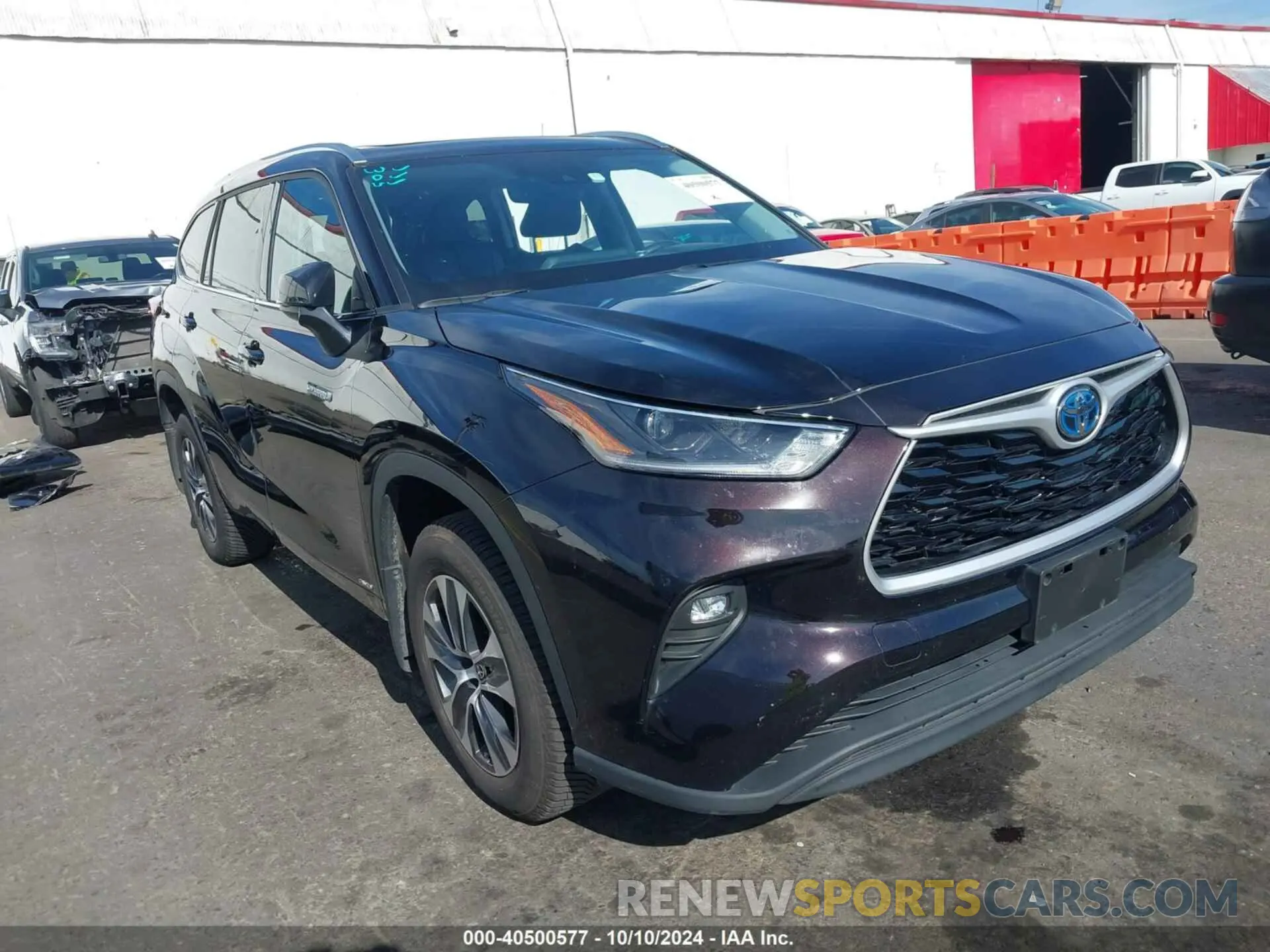 1 fotografías del automóvil dañado 5TDGBRCH9MS064653 TOYOTA HIGHLANDER 2021